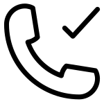 Phone Check SVG Icon